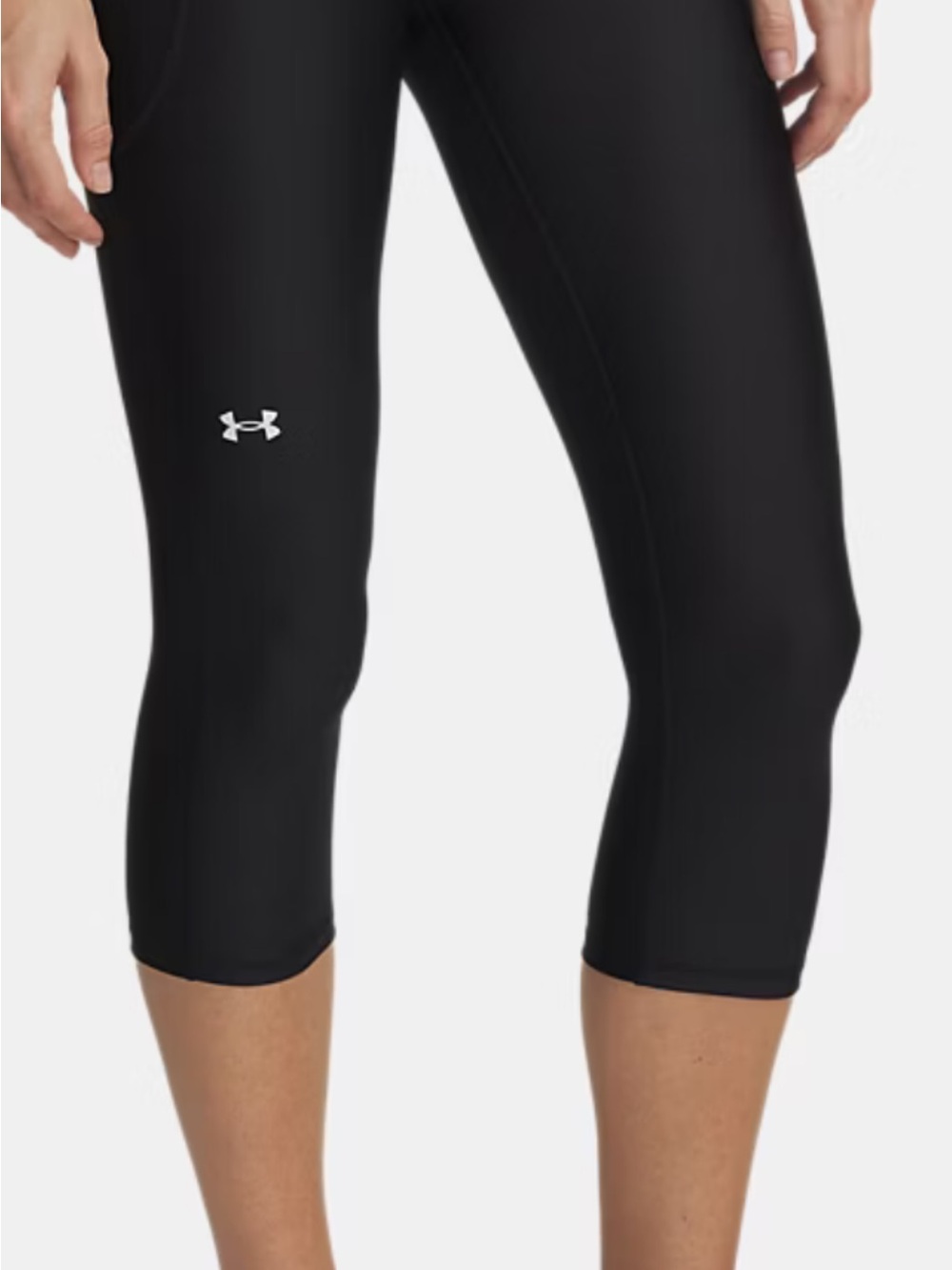 NWOT Under Armour Black Cropped Compression Capris xxl brand new